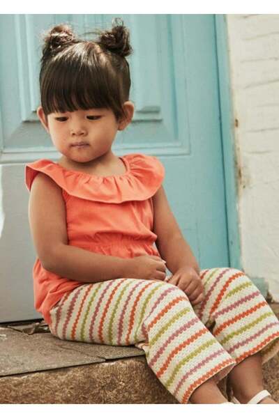 MAYORAL Baby Girl Summer Blouse Pants 2 Pcs Set 1575