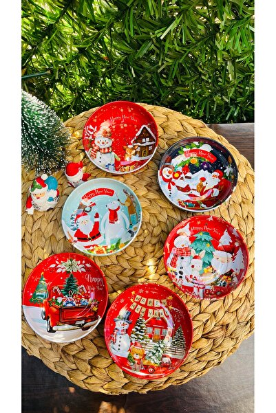 wanwa aksesuar Yılbaşı temalı küçük boy metal kase