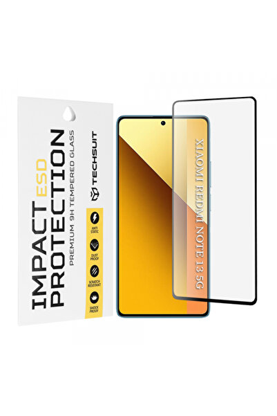 Xiaomi Folie de protectie Ecran Techsuit pentru Redmi Note 13 5G, Sticla Securizata, Full Glue,