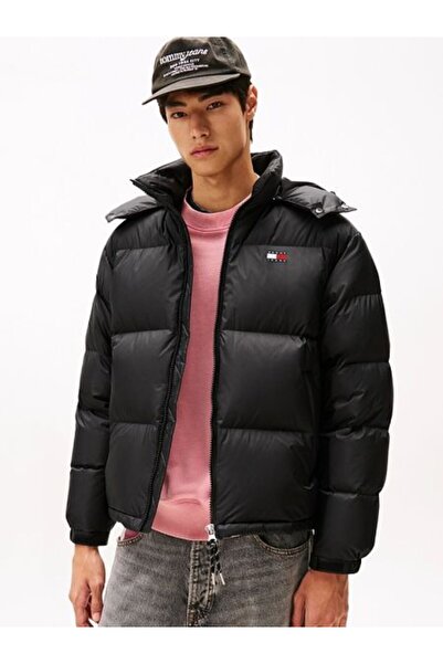 Tommy Hilfiger Erkek Marka Logolu Geri Dönüştürülmüş Yırtılmaz Naylon Dik Yak...