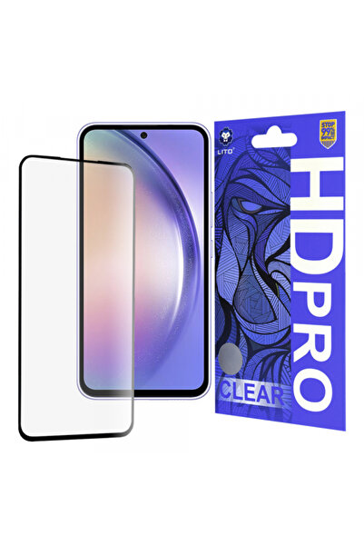 Samsung Lito HD Pro Clear Screen Protector for Galaxy A54 A546, Tempered Glass, Full