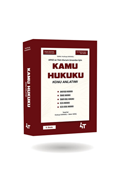 4T Yayınları 4T Kamu Hukuku Konu Anlatımı 11. Baskı