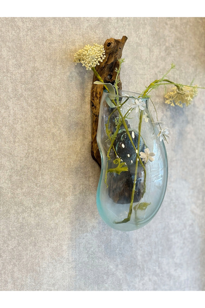 VERSA Cam Duvar Vazodu 3 Boy,Cam Duvar Dekorasyonu