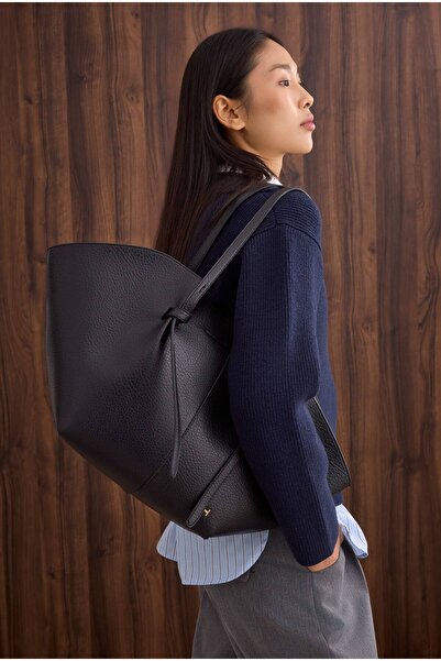 HEQA Maxi Shopper Bag Black