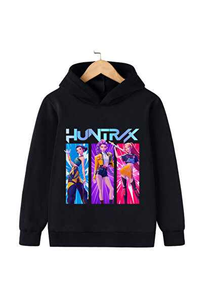 Sia Hanorac negru cu gluga K-POP marime 130