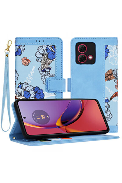 Motorola Θήκη Moto G84, Τεχνική στολή, FlipCraft, Μπλε