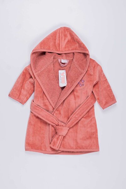 BELLA BOHEMS %100 Pamuklu Kapüşonlu Bebek Bornozu 62-68 CM