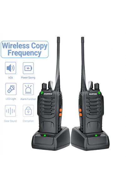 BAOFENG 2pcs Two Way Radio, Walkie Talkies, Handheld Transceiver, Intercom, Rechargeable, Long Range