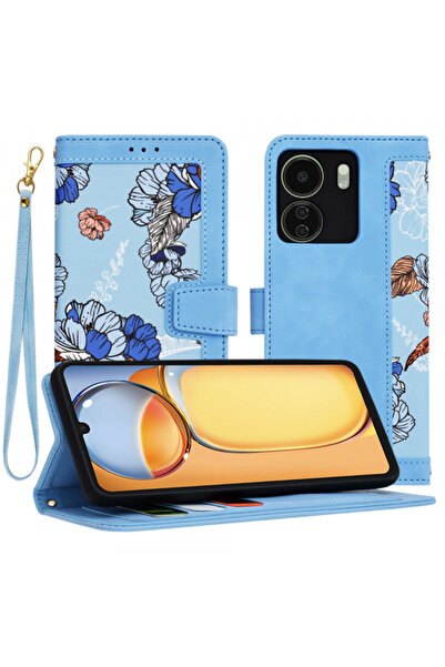 Xiaomi Husa pentru Poco C65 / Redmi 13C, Techsuit, FlipCraft, Bleu