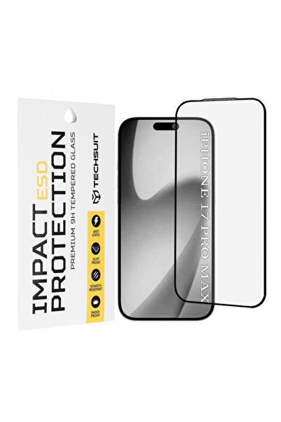 Apple Techsuit Screen Protector for iPhone 17 Pro Max, Tempered Glass, Full G...
