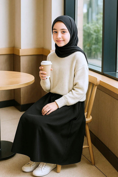 Angel&Co. Girls Clothing Modest Long Girls' Transitional Skirt