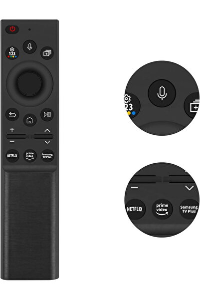 HYX جهاز تحكم صوتي بديل عالمي لأجهزة تلفزيون سامسونج الذكية مع أزرار الصوت والبث