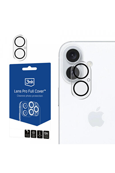 Apple 3MK Pro Full Cover Rear Camera Screen Protector for iPhone 17, Tempered Glass, Black