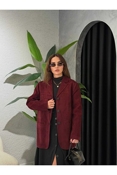 By Merve Darende Premium Süet Blazer Ceket