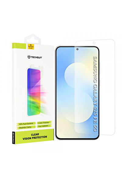 Samsung Techsuit Clear Vision Screen Protector for Galaxy S25 FE, Tempered Gl...