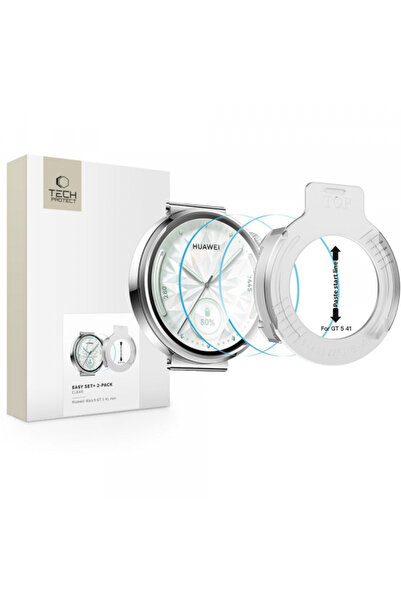 Huawei Folie Protectie Tech-Protect Easy Set+ pentru Watch GT 5 41mm, Set 2 b...
