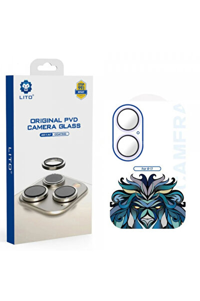 Apple Lito Titanium AR Rear Camera Screen Protector for iPhone 17, Tempered G...