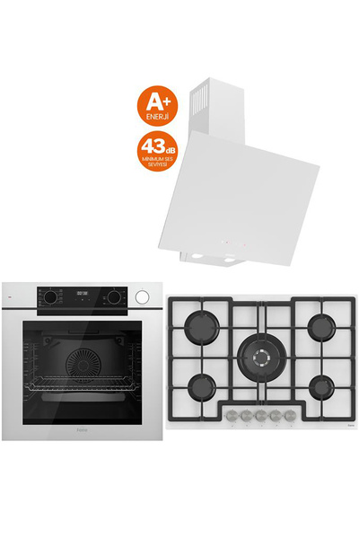 Ferre STEAM PLUS 75 SERİSİ 3LÜ CAM ANKASTRE SET (QEP64CB-ED036-D078SA)