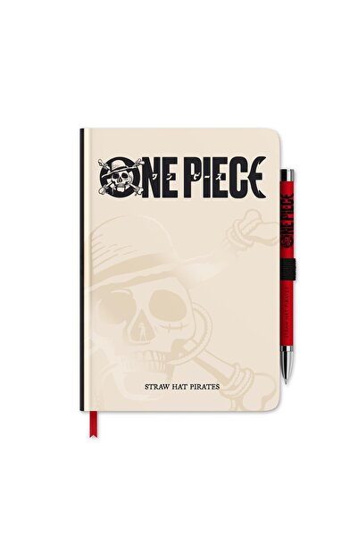 GRUPO ERIK Netflix One Piece Notebook with Projector Pen - Premium A5 - Dotted / White Paper