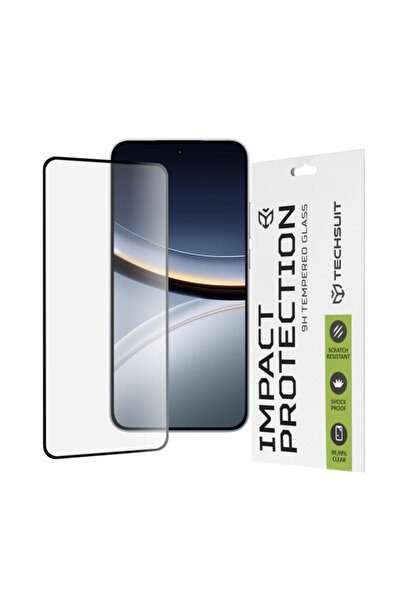 Xiaomi Folie de protectie Ecran Techsuit pentru Poco F7, Sticla Securizata, Full Glue, 111D, Neagra