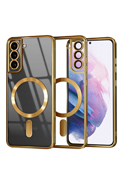 Samsung Husa MagSafe pentru Galaxy S21+ 5G G996, Techsuit, Luxury Crystal, Aurie