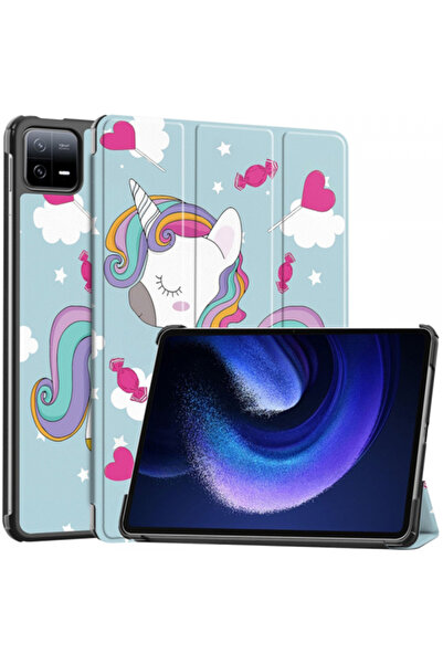 Xiaomi Husa pentru Pad 6 / 6 Pro, Techsuit, FoldPro Unicorn, Multicolor