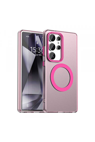 Samsung MagSafe Case for Galaxy S25 Ultra S938, Techsuit, CandyCase, Pink