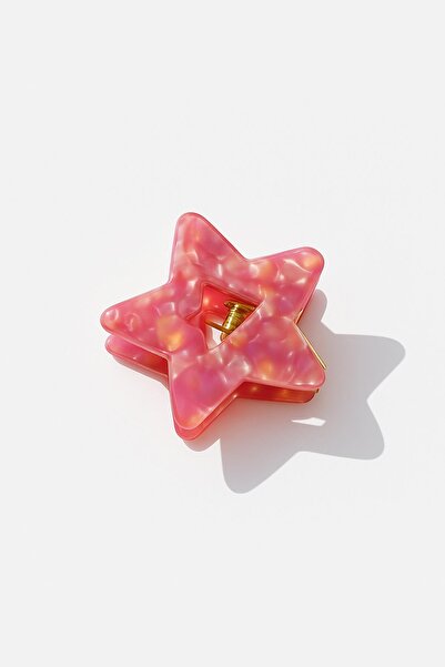 New Obsessions مشبك معدني فاخر على شكل نجمة من الأسيتات