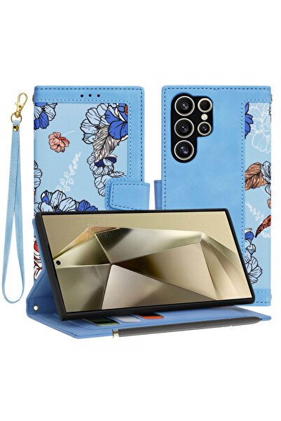 Samsung Θήκη για Galaxy S24 Ultra S928, Techsuit, FlipCraft, Μπλε