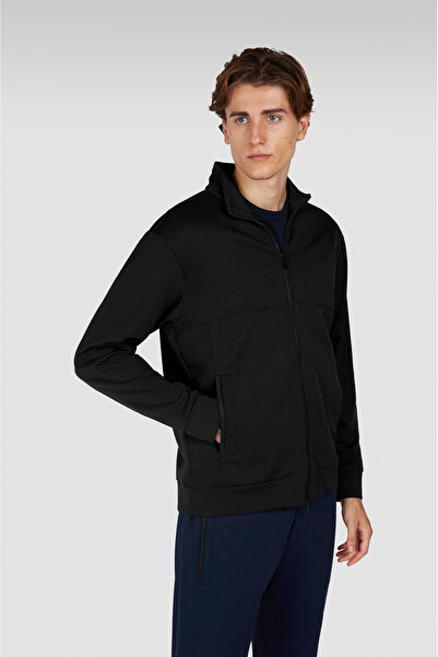 PAUL&SHARK سترة رياضية رجالية منسوجة من القطن والنايلون بسحاب