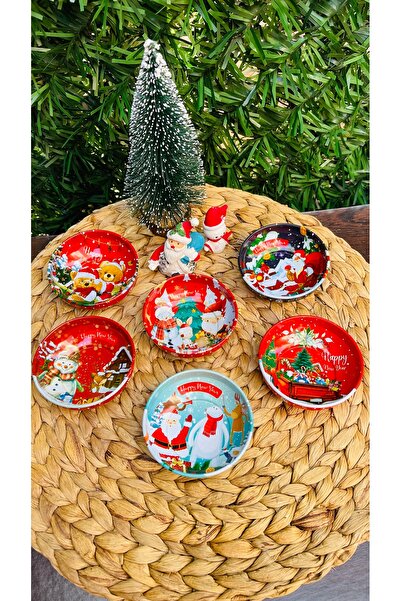 wanwa aksesuar Yılbaşı temalı küçük boy metal kase