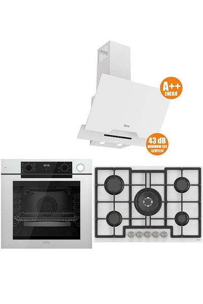 Ferre STEAM PLUS 75 SERİSİ 3LÜ CAM ANKASTRE SET (QEP64CB-ED036-D064SA)