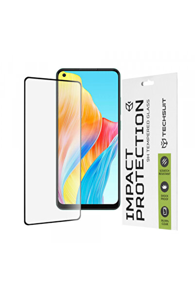 OPPO Folie de protectie Ecran Techsuit pentru A78 4G, Sticla Securizata, Full Glue, 111D, Neagra