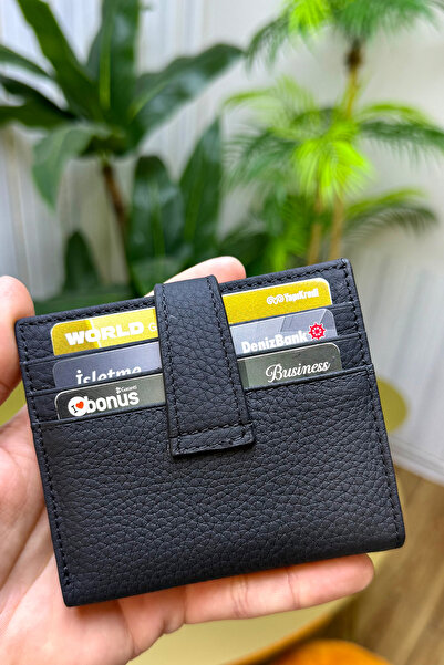 CüzCan Flora Black Genuine Leather Women's Wallet Is Polite, Stylish and Convenient