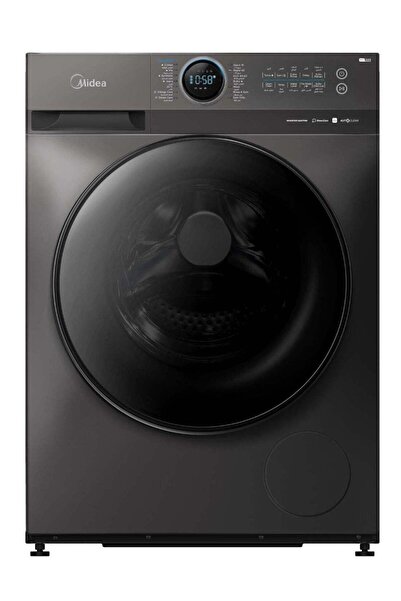 Midea Frontload Washing Machine 8KG WiFi Steam Inverter MF200W80W1TSA Titanium