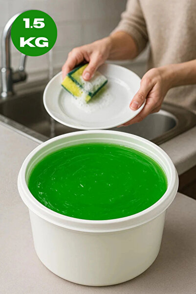 YOK YOK AMBALAJ Mintak Jel Elde Bulaşık Deterjanı 1.5 KG – Güçlü Temizlik, Pa...