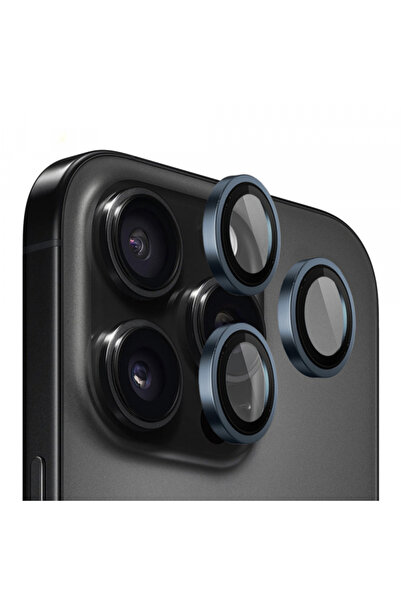 Apple Folie de protectie Camera Spate Blueo Metal Frame pentru iPhone 15 Pro,...