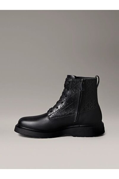 Calvin Klein COMBAT ESS LACE UP ZIP BOOT AOP