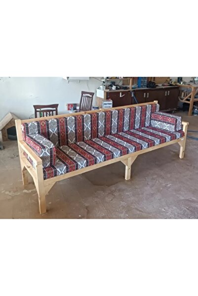 otantikdekorasyon Minderli Ahşap Sedir 150 cm