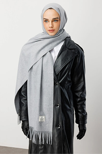 Mooncorn Gray Wool Scarf