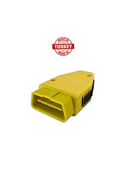 Obd2 Boş Kutu 16 Pin Obd2 Konnektörü Obd2 16 Pin Obd2 Adaptörü Obd2 J1962 Erkek Fiş Adaptörü +Sarı