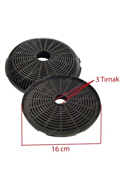 Parmis Kumtel Uyumlu DA6-835 Aspiratör Karbon Filtresi