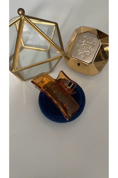 SU PERİSİ TAKI BİJUTERİ Brown Rectangular Clasp