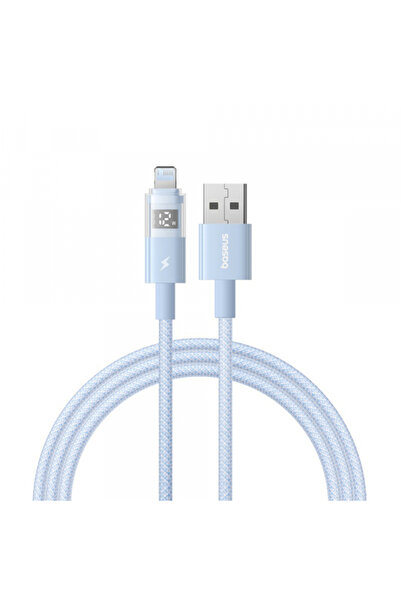 Apple Cablu Date si Incarcare USB-A - Lightning Baseus Display 2, 12W, 1m, Al...
