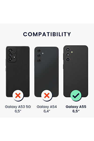 KWmobile Case for Samsung Galaxy A55, Brown, Wood, KWM000021MM001C