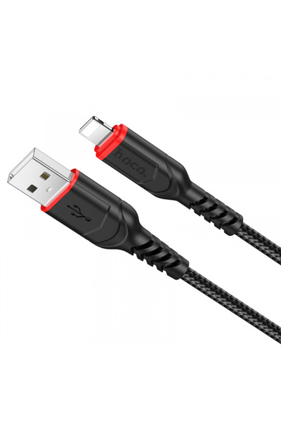 Apple Cablu Date si Incarcare USB-A - Lightning HOCO X59 Victory, 18W, 1m, Negru