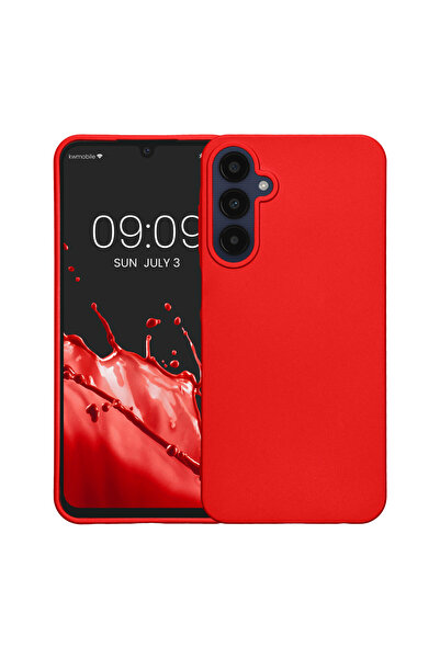 KWmobile Case for Samsung Galaxy A25, Red, Silicone, KWM000021MZ003C