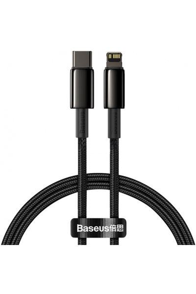 Apple Cablu Date si Incarcare USB-C - Lightning Baseus Tungsten Gold, 20W, 1m...