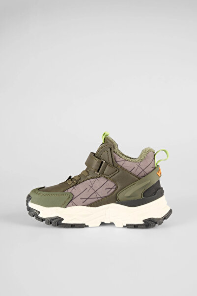 Vicco Tura Fur Boys' Khaki Outdoor Boots