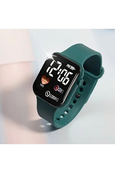 Feronnucci Unisex Renkli LED Kare Dijital Elektronik Saat 649-B